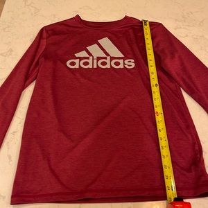Adidas Long sleeve “dry fit” T-shirt boys large.